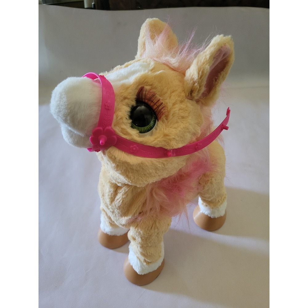 FurReal Friends Cinnamon My Stylin Pony Interactive Plush Tan Horse ONLY Works